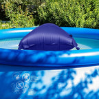 Pool Pillow for for Above Ground Pools, 4x8 Ft Pool Air Pillow for Closing Winter Pool Winterizing Kit for Ground Pool, 0.5mm PVC Material, 2X 16.5Ft Rope (Blue)