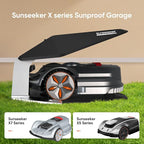 SUNSEEKER X7 Wireless Robot Lawn Mower 0.75 Acre/ 32,000Sq. Ft, with Garage, Vision AI System & RTK, Path Planning, Adaptive Floating Cut Height up to 4", for Medium to Large Yards