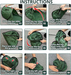 Foldable Pop Up Leaf Collector, Miniature Leaves Pickup and Loader Bag, Lawn Portable Leaf Bags for Cleaning Up Garden Weeds Branches Waste Trash