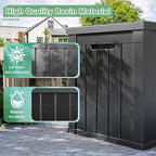 DRATO 50 Gallon Deck Box, Outdoor Storage Box for Patio Cushion, Garden Tools,Waterproof Patio Storage box, Lockable (Black)