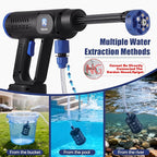 Cordless Pressure Washer,1450PSI Portable Power Washer 2 Rechargeable 20000mAH Batteries,Brushless Powered Washer Gun 6-in-1 Nozzle,Hand Held Pressure Washer for Washing Car/Fence/Garden/Floor/Yards