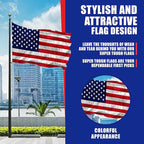 Super Tough 12ft x 18ft Nylon American Flag | Embroidered Stars and Sewn Stripes | Brass Grommets | Heavy-Duty Outdoor Flag | Fade Resistant American Flag Made in USA | All Weather Nylon
