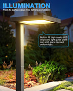 SUNVIE 5W Anti-Glare Low Voltage Pathway Lights Wired 12-24V LED Landscape Path Lights 3000K Cast-Aluminum Waterproof Outdoor Landscape Lighting with Connectors for Walkway Yard Garden, 12 Pack