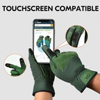 Vgo... 1-Pair Ladies' Synthetic Leather Gardening Gloves, Puncture-proof, Thornproof, Durability & Anti-shock Work Gloves, Touchscreen (Size M, Green, SL7471)