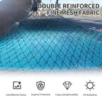 21 Feet Round Pool Leaf Net Cover - Pool Net Cover with 12 Pcs Swimming Pool Cover Clips - Leaf Net for 18FT Above Ground Pools
