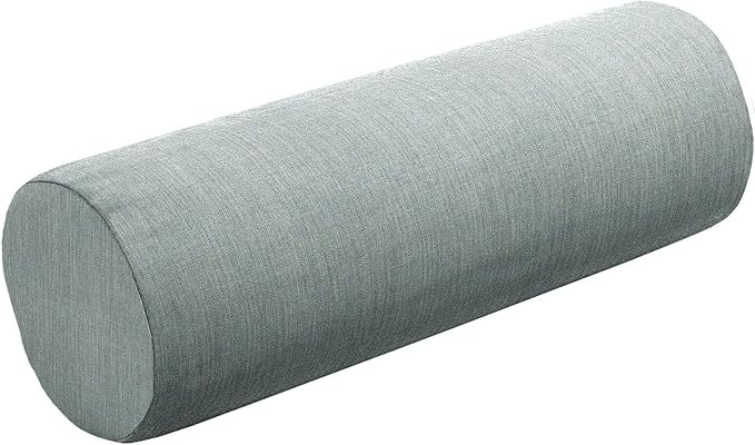 Cushion Source 20" x 6" Sunbrella Bolster Pillow, Indoor/Outdoor Decorative Support Pillow, Fade and Water Resistant, Sunbrella Elements Cast Mist