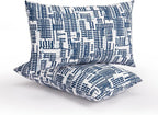 Outdoor Lumbar Pillows Waterproof Covers 2 Pack 12×20 Inch, Decorative Toss Pillows Covers, Rain-Proof, Fade Resistant for Patio Furniture, Sofa, Couch, Garden