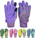 Thorn Proof&Puncture Resistant Gardening Gloves with Grip,Garden Glove for Women, Leather Yard Work Gifts