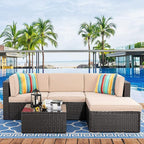 Pyonic Set of 2 Outdoor Pillow Covers Waterproof Throw Pillow Covers Decorative Square Patio Pillows for Patio Tent Garden Beach,18x18 Inches,Color Stripe(Blue)