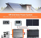 2000W Pure Sine Wave Inverter,12V DC to 110V AC Power Inverter for Vehicles RV,Truck,Car,Solar Off-Grid Converter with 2 AC Outlet,27W Type-C,5V 3A USB-A,Hardwire Port，16ft Remote Controller