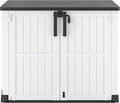 NUNU LAB Outdoor Storage Cabinet 36 Cu.Ft Garden Storage Shed Waterproof Lockable for Garden Hoses, Generator, and Lawn Mower