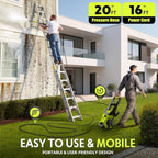 Power washers for Home, Home Cleaning, 4 Quick-Connect Nozzles & Adjustable Soap Tank Washers for Cars, Driveways, Patios, Fences