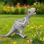 Dinosaur Garden Statue Outdoor Decoration - Weather Resistant Resin Dinosaur Sculpture, Hand-Painted Retro Design, Perfect for courtyards, porches, Fish Tanks