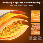 Upgraded Backrest 1 Person Sauna Infrared Sauna with Red Light Therapy, Dry Sauna Indoor Wood Sauna for Home, Hemlock Low EMF Far Infrared Sauna with Integrated Speakers, Reading Lamp