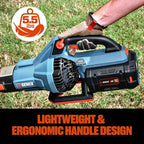 SENIX Leaf Blower Cordless, 60V Max 1300W Brushless Electric Leaf Blowers, 810 CFM & 170 MPH, Stepless Speed, Cruise Control, 60V 4.0Ah Battery & Charger Included,Blowers for Lawn Care, Yard, Garden