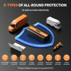3000 Watt Power Inverter Car/Home 12V DC to 110V/120V AC Converter with 2 AC Outlets, USB & Type-C Port Car Inverter Peak Power 6000W for RV,Truck,Off-Grid Solar System with Remote Controller-Orange