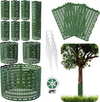 18pcs Tree Trunk Protector, Tree Guards Trunk Protector with Twist Ties, Resizable for Various Size Trees or Plants, Preventing Tree Bark Damage from Pruners, Mowers, and Rodents