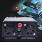 5000W Power Inverter 48V DC to 110V AC Converter with LED Display Dual AC Outlets Dual Fans Radiating for RV, Camp, Boat and Home Emergency Portable Pure Sine Wave Inverter (Smart Screen, 5000W 48V)