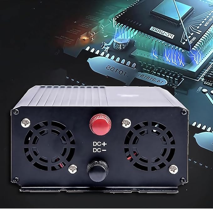 3500W Power Inverter 24V DC to 110V AC Converter with LED Display Dual AC Outlets Dual Fans Radiating for RV, Camp, Boat and Home Emergency Portable Pure Sine Wave Inverter (LED Screen, 3500W 24V)