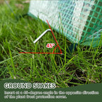 47.2" *14.6" *13.4" Foldable Garden Accelerator Plants Cover Freeze Protection for Raised Bed, Mini Greenhouse Cover with Two Air Hole, Frost Cover for Plant Vegetable Seedling Protector