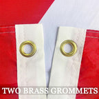 Outdoor Canadian Canada Flag Banner 3x5 Double Sided- 3Ply 240D 4 Rows Stitched- CAN Flag- UV Fade Resistant With Canvas Header & 2 Brass Grommets