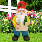 Mood Lab Garden Gnome - BBQ Chef Gnome - 9.45 Inch Tall Statue Lawn Garden Figurine - for Outdoor & House Decor