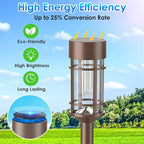 Mancra 8 Pack Solar Outdoor Lights, Bright Up to 10 Hrs Solar Lights Outdoor Waterproof Garden Decor for Patio Lawn Yard and Landscape