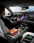 300W Car Power Inverter - DC 12V to 110V AC Converter with Fast Charging - 2 USB-A(18W), 2 USB-C(PD30W), and Cigarette Lighter Outlet Portable Car Charger