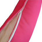 ADLIVWYD Lumbar Pillows for Indoor Outdoor uses,Waterproof Removable Cover with Zipper Outdoor Pillows Set of 2 for Patio Furniture,12×20 Inch (Pink)