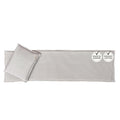 SAUNASOFA™ Sauna Mat & Pillow Set – 3 Person Sauna seat Cushion with Pillow – Heat-Resistant Sauna kit for Infrared or Finnish saunas in Grey