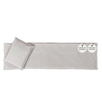 SAUNASOFA™ Sauna Mat & Pillow Set – 3 Person Sauna seat Cushion with Pillow – Heat-Resistant Sauna kit for Infrared or Finnish saunas in Grey