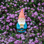 Gnome Figurine, Holding Sunflower friendly Welcome The Master Home for Indoor Outdoor Patio Yard Lawn Decor, Polyresin 11.8" H