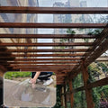 2mm Polycarbonate Sheet,Polycarbonate Greenhouse Panels,Roofing Transparent Insulation Daylighting Panels,Strong and not Easily Deformed,for Greenhouse Sheds Roofs,Carports.(Clear,5.1 x 23ft)