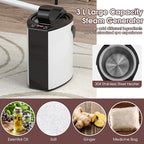 COSTWAY Portable Steam Sauna, Full-Body Personal Sauna Tent w/ 3L Steam Generator, Foldable Chair, Foot Massager, Timer, Remote Control, Indoor Pop-up Sauna Tent for Home Spa Relaxation (Coffee)