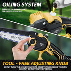 2-in-1 Cordless 6 in Pole Saw for Tree Trimming,15.5 ft Extended Reach Electric Saw with 180° Adjustable Head, Brushless Motor, 2 x 1300 Ah High-Capacity Batteries & Extra Chain
