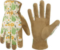 HANDLANDY Women Safety Work Gloves Utility Touch Screen Working Grip Glove for Yardwork Gardening Breathable Mechanic Gloves