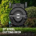2 * 20V 21 inch Self-Propelled Lawn Mower Cordless, 3-in-1 Brushless Electric Lawn Mower with 6-Position Cutting Height Adjustment, 2 * 8.0Ah Battery & Dual Charger Included