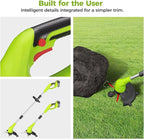 Aokia String Trimmer: Cordless Weed Wacker with 40V 2.0Ah Battery - Lightweight Electric Lawn Edger - 2 in 1 Trimmer & Edger Lawn Tool Grass Cutter with 2 Plastic Blades for Garden, Yard
