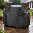 LBTING Grill Cover, 65-inch Heavy Duty 300D Oxford Waterproof Windproof UV Resistant BBQ Gas Grill Cover for Outdoor Barbecue Fit Most Brands Weber, Brinkmann, Char Broil, Holland