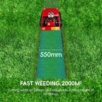 Remote Control Lawn Mower, 196cc EPA Engine, 55 cm/ 21.6 inch Mowing Width RC Mower, Crawler Mower with 45°Climbing Capacity, Wireless Grass Cutting Machine for Yard, Garden, Orchard, Grassland