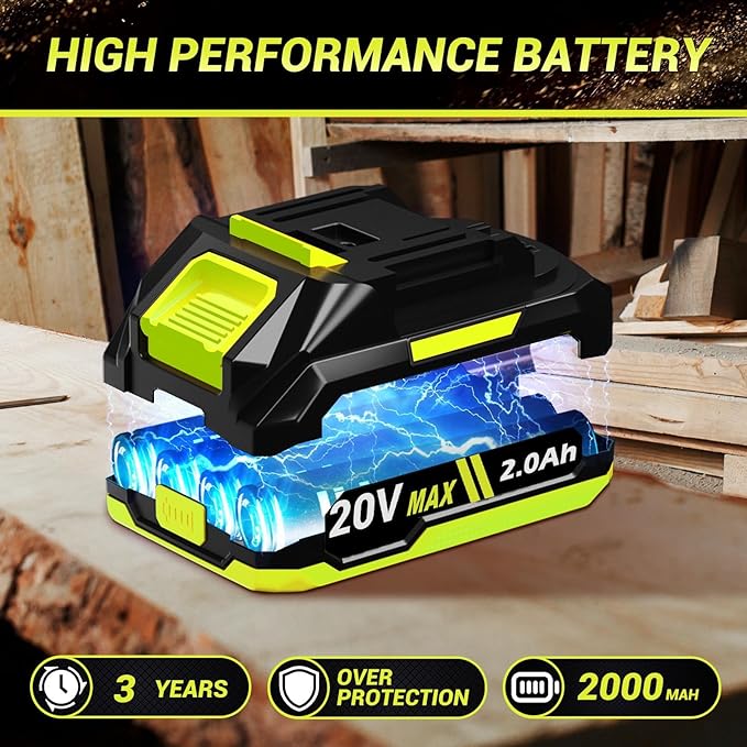 Mini Chainsaw Cordless with 2000mAh Battery & Quick Charger & 2 Chains - 2025 Best 6Inch Electric Chain Saw with Auto-Oil System, Brushles High Power Motor - Perfect for Gifts