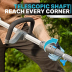 RB 17" Cordless String Trimmer, 40V Lithium Battery Weed Wacker with 4.0Ah Battery & Fast Charger & .095'' line, 2 in 1 Grass Trimmer and Edger, 2-Speed Adjustable, Low Vibration Lawn Garden Tool