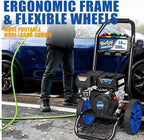 TOOLCY 3200 PSI Gas Pressure Washer, 2.6 GPM Gas Powered Power Washer Reinforced Pump & 209cc OHV Engine, 35FT Pressure Hose, Quick Connect Swivel Pressure Gun, 5 Nozzles for Homes (No Soap Tank)