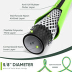 Hybrid Hose 100ft x 5/8", Short Garden Water Hose Heavy Duty, Flexible, Lightweight Hybrid Water Hose with Swivel Handle,3/4'' Brass Fittings, Available For Reel Cart Backyard Burst 500 PSI