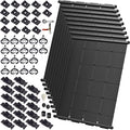 Industrial Grade Solar Pool Heater DIY Kit - Superior High-Wind Strapless Mounting System & Maximum Freeze Resistance (9-4'x10.5' / 378 Square Feet)