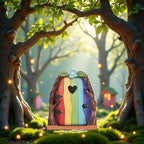 Multicolour Streak Mini Fairy Garden Door for Tree, 3D Miniature Fairy Door for Fairytale Tiny House Doors, Bonsai Terrarium Micro Landscape Decoration Accessories Garden Miniatures