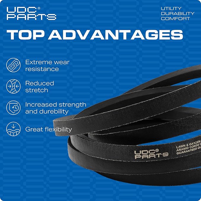 UDC Parts Snow Thrower Auger Belt 579932 / Aramid Cord / 33.00 inches/for Craftsman Murray MTD Snapper 1733324SM 579932MA MT579932MA Ariens 07204200 72042