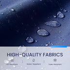 10x10 FT Cantilever Patio Umbrella Double Top Outdoor Square Large Heavy Duty Aluminum Offset Umbrellas with 7 Level Tilt 360-degree Rotation for Pool Garden Deck, Deep Navy