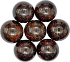 Amazing Gemstone Garnet Crystal Ball - 1 Inches Crystal Sphere Meditation Balls for Witchcraft and Decorative Balls - Crystals and Healing Stones Beginners Gift (Pack of 1)