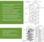 Mini Greenhouse for Indoor Outdoor, Small Plants Green House with 4 Tier Shelves, Portable Plastic Greenhouses with Transparent PVC Cover for Garden Backyard Patio Balcony Porch